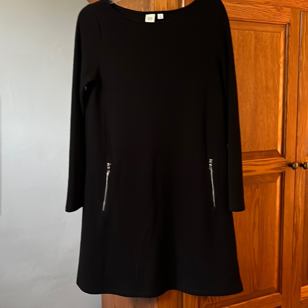 Gap super comfy black dress.